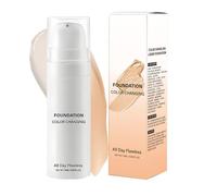Makeup Liquid Foundation, Complexion Booster Concealer, Color Changing Coverage, Long-Lasting Lightweight Hydrating Formula, Natural Finish Cosmetic Base for Daily Use