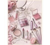 Makeup Match Collection: Cool Summer Notebook for Teen Girls: A Stylish College Ruled Notebook Inspired by Rose, Mauve & Pearl Beauty
