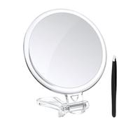Makeup Mirror - Double Sided Magnifying Handheld Travel Mirror, Adjustable Rotation Handle Design, Portable Vanity Beauty Tool, Clear Reflection | Compact Mirrors,For Bathroom Desk Salon Dorm