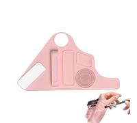 Makeup Mixing Palette, Wrist Strap Hand Palette, Silicone Foundation Plate, Adjustable Makeup Tray with Ergonomic Wrist Strap for Blending and Mixing Liquid Makeup (1 Piece)