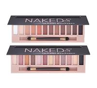 Makeup Naked Eyeshadow Palette 12 Color Natural Nude Matte Shimmer Glitter Pigment Eye Shadow Pallete Set Waterproof Smokey Professional Cosmetic Beauty Kit BESTLAND (2 PCS)