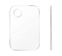 Makeup Palette, Cosmetic Makeup Palette, Make-up Blending Palettes with Spatula, Clear Acrylic Makeup Mixing Palette, for Make Up/Nail Art Clear Recta