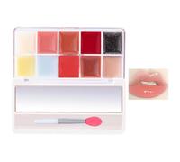 Makeup Palette for Women | Girls Lip Gloss Set | Versatile Lip Gloss Palette, Cosmetic Lip Cream Palette, Long Lasting Lip Colors, Bright Lip Gloss Variety, Everyday Lip Color Collection
