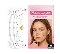 Makeup Patches, Freckles Patches Waterproof, 6.29 in Long Lasting Adhesive Design and Easy Peel, Speckles Decals Stickers for Costume, Parties, Halloween, Cosplay, Wedding