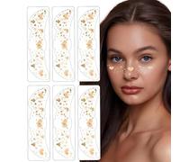Makeup Patches Set Of 6 For Fun Face Decor | Long-Lasting Speckles Decals | Cute Makeup Accessories For Women And Girls | Cosmetic Stickers For Creative Makeup Looks