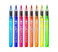 Makeup Pen, Glow Painting Brush, Vivid Skin Ink, Glowing Beauty Device, Sweat Resistant Theater Grade Stick, Performance Event Component, Bright Neon Finish For Cosplay Party Events