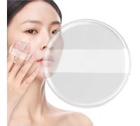 Makeup Powder Puff, Transparent Beauty Sponge Blender, 2.68x1.89x0.39 Inches, Smooth Non-Absorbent, Wet Dry Use, Soft Reusable Puff Tool for Foundation Blush Application Travel