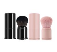 Makeup Powder scrub- Retractable Cosmético Applicator, Soft Face Blush Tool, Portable Beauty Brush, Compact Travel Makeup Tool, scrub| Foundation Blush Eye Shadow Cosmetic Application T