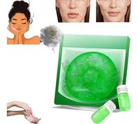 Makeup Remover Oil,Cleansing Oil Mini Capsules,Softening Soothing Gentle Cleansing Oil,Facial Cleansing Oil,Disposable Cleansing Oil for All Skin Types,Travel-Friendly (1, Green)