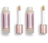 Makeup Revolution, Base de maquillaje Conceal & Define, F3, 23ml (Paquete de 2)