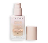 Makeup Revolution, Skin Silk Serum Foundation, Light to Medium Coverage, Contains Hyaluronic Acid, F6, 23ml