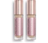 Makeup Revolution, Corrector Conceal & Define, C2, 4g (Paquete de 2)
