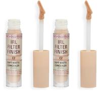 Makeup Revolution, Corrector IRL Filter Finish, Cobertura de Media a Total, C2, 6g (Paquete de 2)