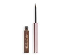 Makeup Revolution, Delineador Líquido Super Flick, Altamente Pigmentado, Marrón, 2.4ml