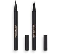 Makeup Revolution, Hair Stroke Eyebrow Pen, Medium Brown, 0.5ml (Paquete de 2)