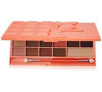 Makeup Revolution I - Paleta de sombras de ojos forma de tableta chocolate y melocotón con corazones