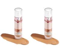Makeup Revolution, IRL Filter Longwear Foundation, Medium to Full Coverage, F12, 23ml (Paquete de 2)