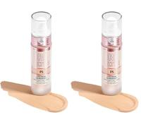 Makeup Revolution, IRL Filter Longwear Foundation, Medium to Full Coverage, F5, 23ml (Paquete de 2)