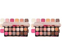 Makeup Revolution | Paleta de sombras de ojos Forever Flawless | Affinity | 18 sombras | 19,8 g, en Polvo (Paquete de 2)