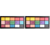 Makeup Revolution | Paleta de sombras de ojos Reloaded | Marvellous Mattes | 15 sombras | 16,5 g (Paquete de 2)