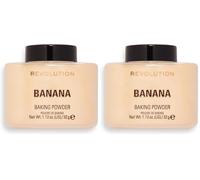 Makeup Revolution, Polvos sueltos, Banana, 32g (Paquete de 2)