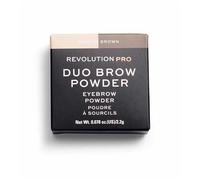 Makeup revolution pro eyebrow powder medium brown 2.2 g, polvo para ce