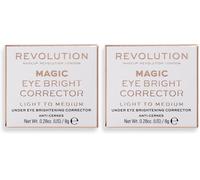 Makeup Revolution, Revolution, Eye Bright Under Eye Corrector, Light to Medium (Paquete de 2)