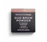 Makeup revolution, revolution pro, sombra para cejas en polvo duo brow