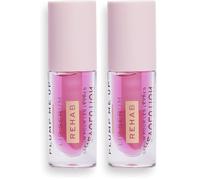 Makeup Revolution, Revolution Rehab Plump Me Up Lip Serum, Pink Glaze (Paquete de 2)