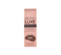 Makeup revolution set retro luxe, labial líquido metálico sovereign