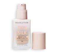 Makeup Revolution, Skin Silk Serum Foundation, Light to Medium Coverage, Contains Hyaluronic Acid, F4, 23ml