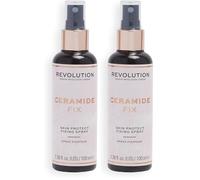 Makeup Revolution, Spray Fijador de Ceramida Fix, Spray Fijador de Maquillaje, 100ml (Paquete de 2)