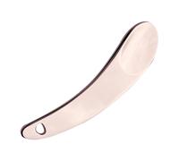 Makeup Spatula, Compact Reutilizable Creams Spatula with Tooth Spoons Shaped, Eco-Friendly Zinc Alloy Cream Spoon for Lotion, Eye Cream Use, Skin Care Tool, 2,13 × 0,51 pulgadas