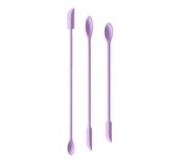 Makeup Spatula Set - 3PCS Double-End Beauty Tool | Lotion Scoop Scraper Reusable Cosmetic Spatula, Mini Jar Tiny Applicator with Cream Container Accessory for Women