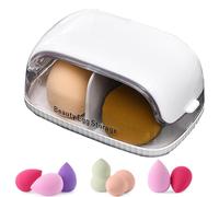 Makeup Sponge Case, Dustproof Egg Box, Portable Storage Design, Multifunctional Beauty Holder, Perfect for Daily Makeup Routines or Travel Use with Cosmetic Blenders and Tools