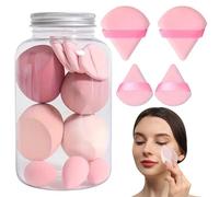 Makeup Sponge Set, 14pcs Multi Colored, Sponge Powder Puff, Professional Sponge Super Soft Concealer Sponge Facial Makeup Tools for Foundation, Powder, Liquid