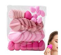 Makeup Sponges for Foundation - Beauty Sponge | 35 Pieces Soft Reusable Beauty Applicator | Makeup Cushion Puff | Loose Powder Puff | Make Up Sponges for Face Liquid Foundation Powder