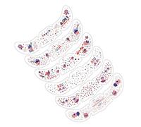 Makeup Stickers,250th Temporary Adhes ive Patriotic Decor - Makeup Facial Decals Party Favors - for Adults Women Men Outdoor Home Daily Holiday Independence Day