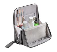 Makeup Travel Bag, Waterproof Cosmetic Pouch, Portable Vertical Organizer, Multi Compartment Design, Great on Women Men, Excellent for Vacation Business Trips, Home, Work Use