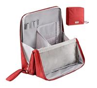 Makeup Travel Bag, Waterproof Vertical Makeup Organizer, Portable Toiletry Case Handle, Durabled Space Saving Design, for Shampoo, Conditioner, Hair Spray, Home, Business, Vacation