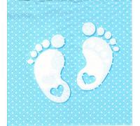 Maki Servilletas (33 x 33 cm, 20 unidades), color azul