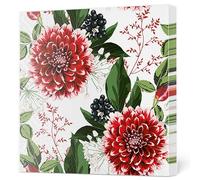 Maki Servilletas de papel de seda de 3 capas para decoupage, 33 cm x 33 cm, paquete de 20 (flores de dalia burdeos)
