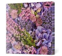 Maki Servilletas de papel de seda de 3 capas para decoupage, 33 x 33 cm, paquete de 20 unidades, color morado otoñal