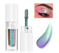 MAKI YIKA Sombra de ojos líquida con purpurina camaleón, sombra de ojos metálica, multicolor, intercambiable, altamente pigmentada, larga duración, sin arrugas, ojos holográficos multirománticos