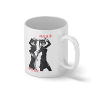 Maki Zenin and Mai Zenin Jujutsu Kaisen Anime Manga Art Blanco taza Mug