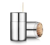 Makidar Palillos de Dientes Titular de Acero Inoxidable Palillero Dispensador (Cromado)