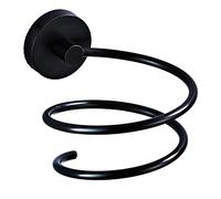 Makidar Soportes para Secadores de Pelo Cromo de Acero Inoxidable (Negro)