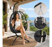 Makika silla colgante estructura mimbre silla colgante silla colgante polyrattan