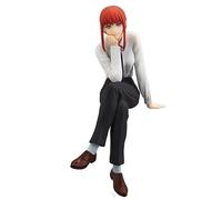 Makima Figure, Suits Sitting Makima Action Figures 14cm/5.5inch Handmade Model Character Statue Collection Decoration for Anime Fans Gift