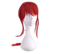Makima Peluca para fans de Chainsaw Man, color rojo, 61 cm